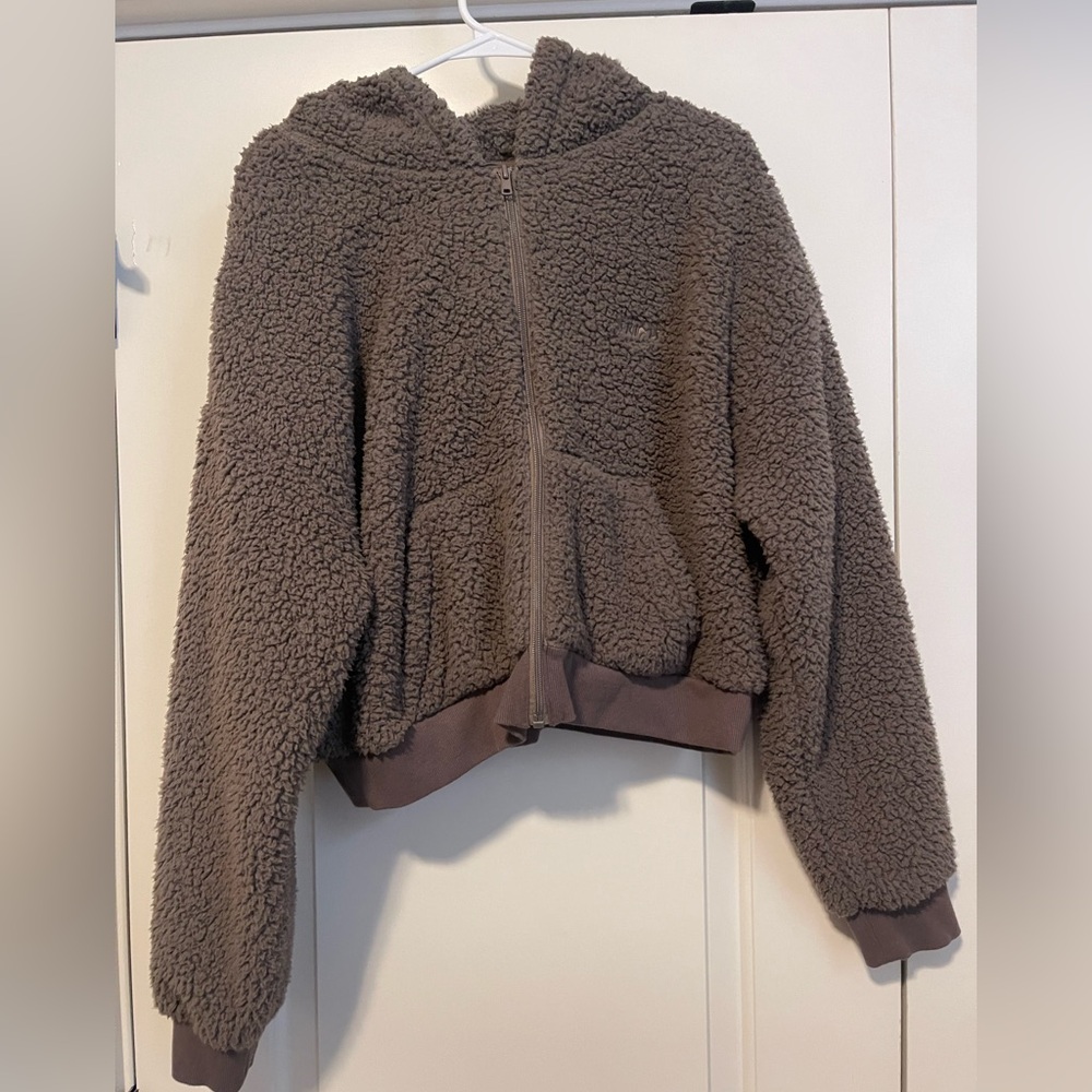 SKIMS XL teddy hoodie jacket